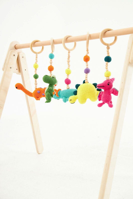 Montessori Babygym & Set Met Hangend Speelgoed