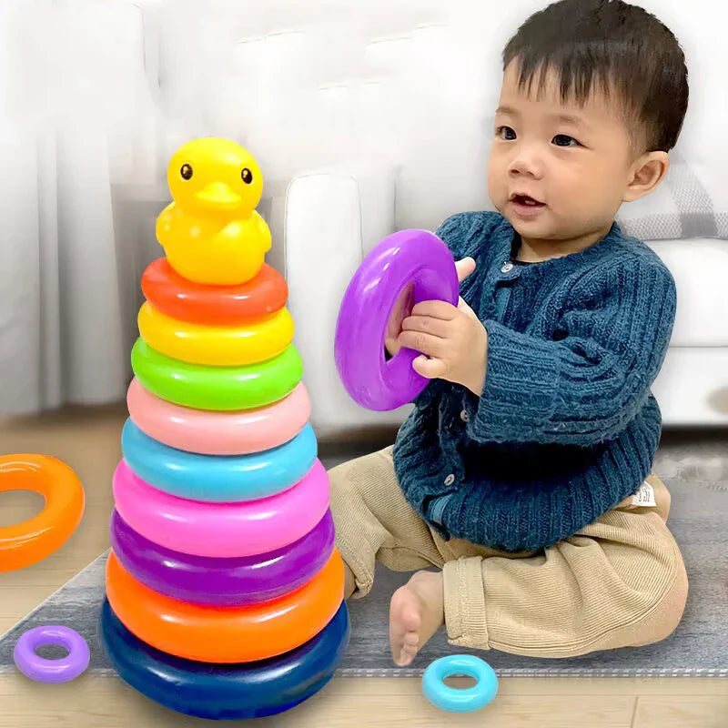 Montessori Babyspeelgoed Rolling Ball Tower