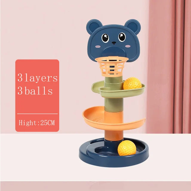 Montessori Babyspeelgoed Rolling Ball Tower